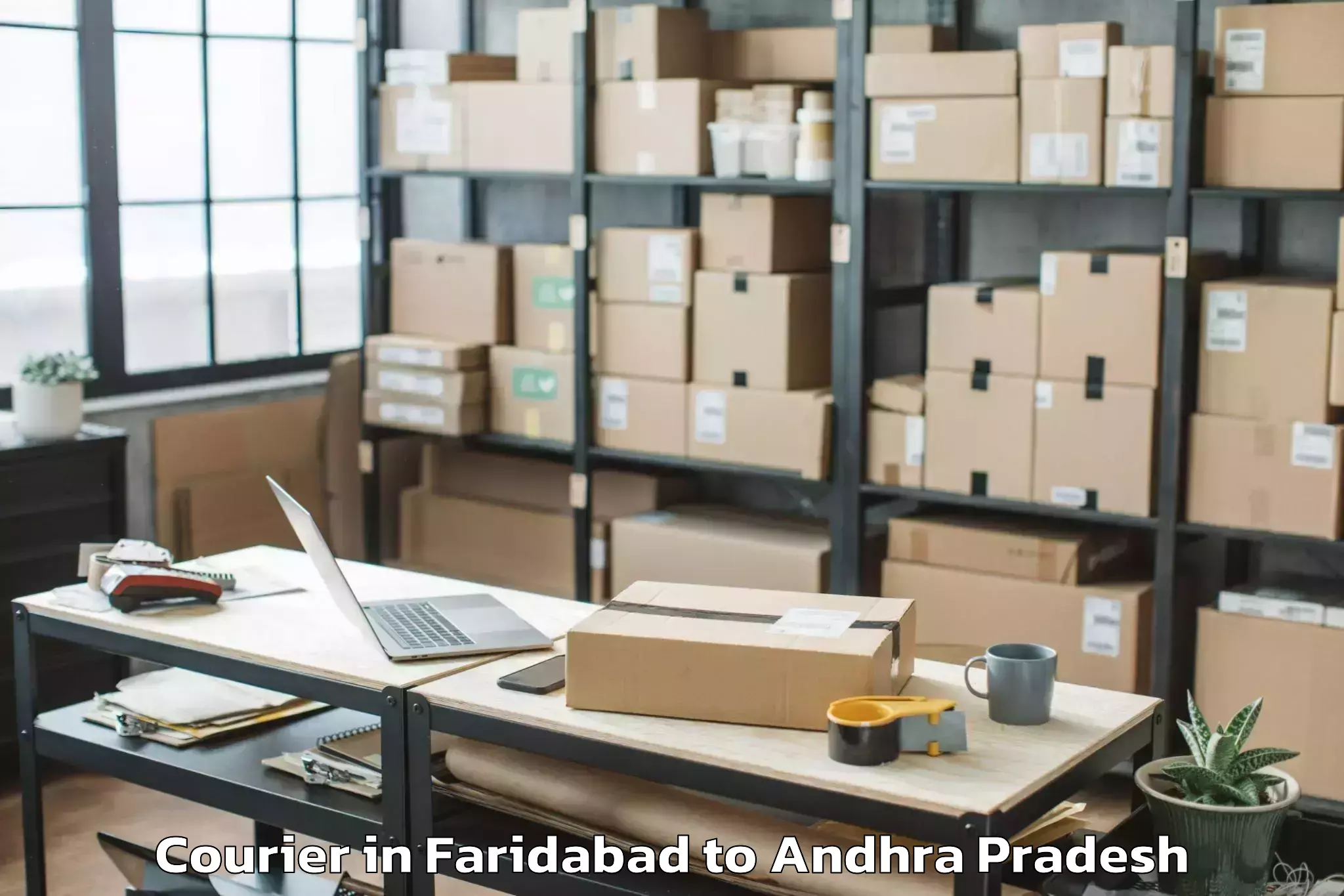 Hassle-Free Faridabad to Central University Of Andhra P Courier